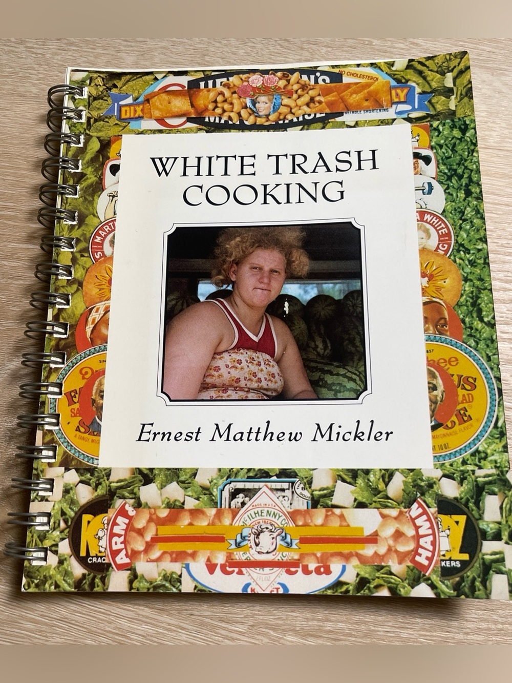 Vintage 1986 WHITE TRASH COOKING Spiral Bound Cookbook